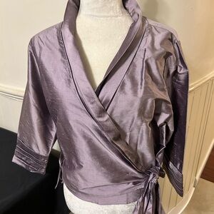 Brand New Woman’s Siri Elegant Purple 3/4 Sleeve Bed Jacket Size 10